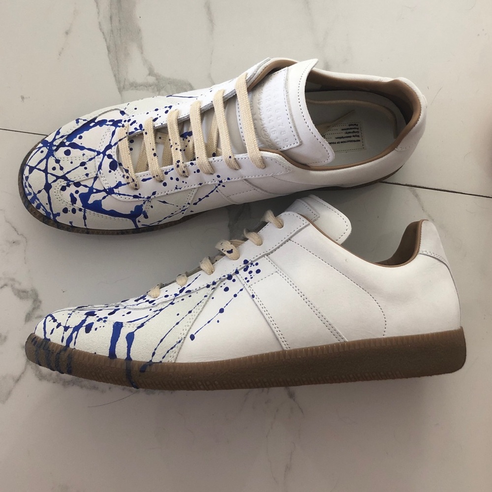 NWT Men’s Margielas Sneakers Size 43 White/Blue